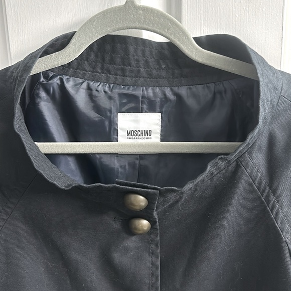 MOSCHINO Cheap and Chic Size 6 Black Button Down Blazer - Picture 2 of 4